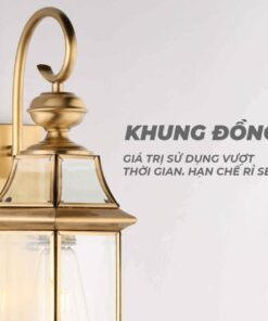 Đèn tường đồng trang trí ngoài trời