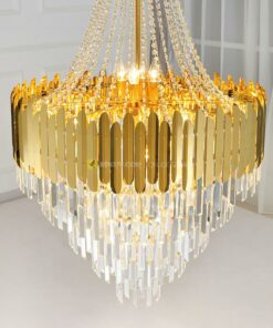 Đèn thả pha lê thông tầng phòng khách, cầu thang VIRGO V24680