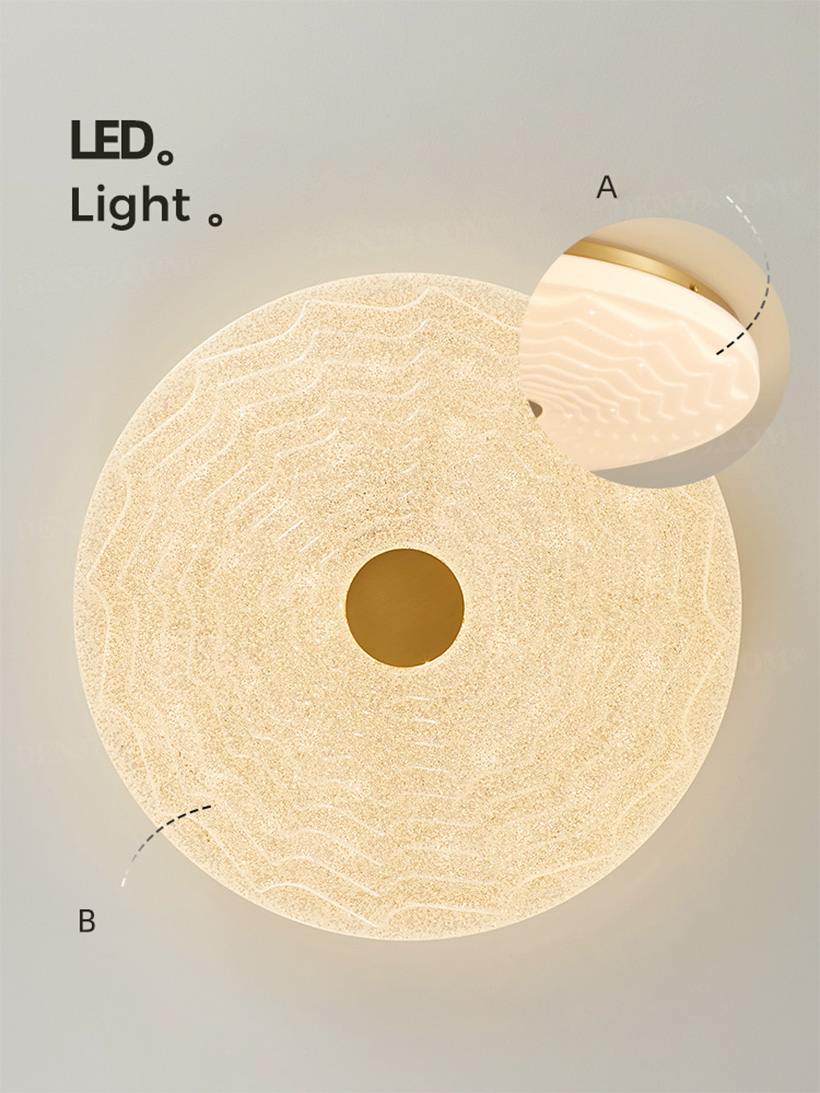 Đèn ốp trần phòng ngủ, phòng khách nhỏ phong cách tối giản, bảo vệ mắt 66981