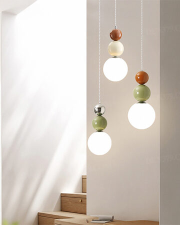 Đèn thả quả cầu thủy tinh phong cách Bauhaus thanh lịch 64919