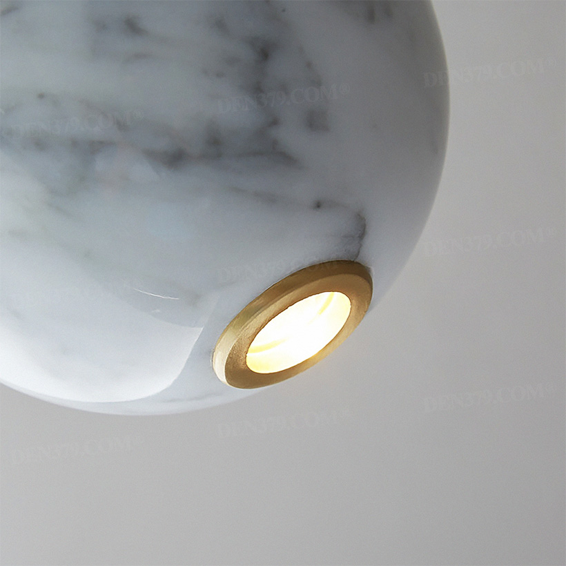 Đèn thả quả cầu cẩm thạch trang trí phòng ngủ, bàn ăn, quầy bar 64948