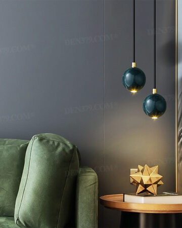 Đèn thả quả cầu cẩm thạch trang trí phòng ngủ, bàn ăn, quầy bar 64948