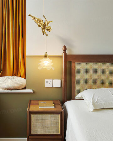 Đèn thả thiên thần bằng đồng đúc thủ công cao cấp 64784