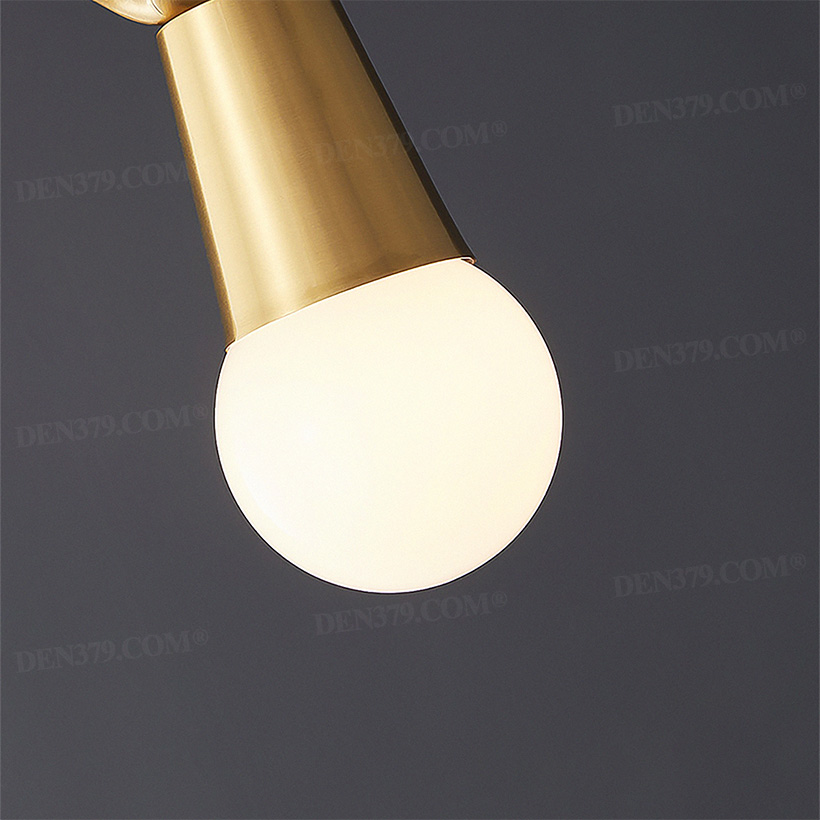 Đèn thả decor đầu hươu bằng đồng đúc thủ công cao cấp 64793