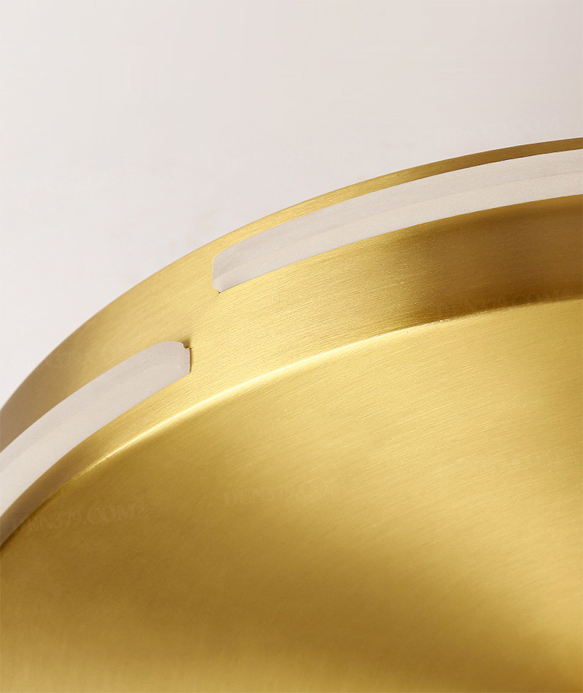 Đèn ốp trần viền đồng cao cấp phong cách hiện đại 67060