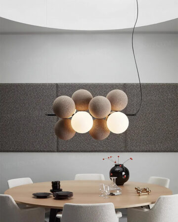 Đèn thả vải nỉ kiểu chùm Holly giáng sinh cách điệu 65061