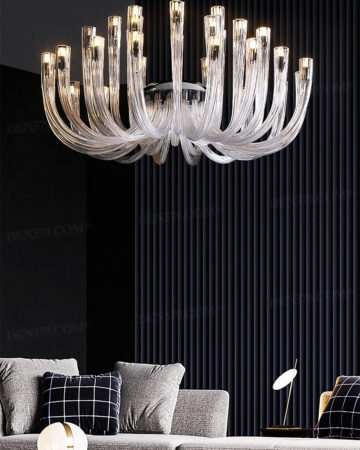 Đèn chùm dạng ống thủy tinh cao cấp 65216