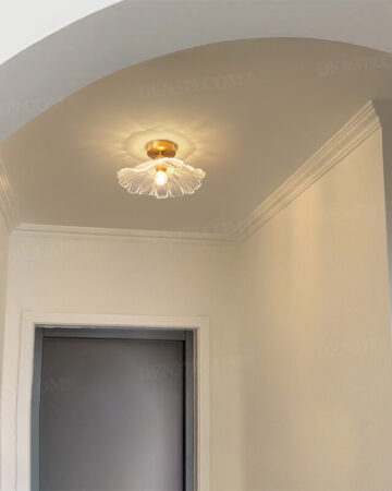 Đèn ốp trần thủy tinh cánh hoa trang trí ban công, hành lang 67218