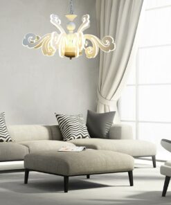 đèn chùm thủy tinh hiện đại trang trí