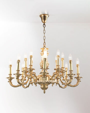 Đèn chùm đồng trang trí cổ điển 16 tay TD1101/16