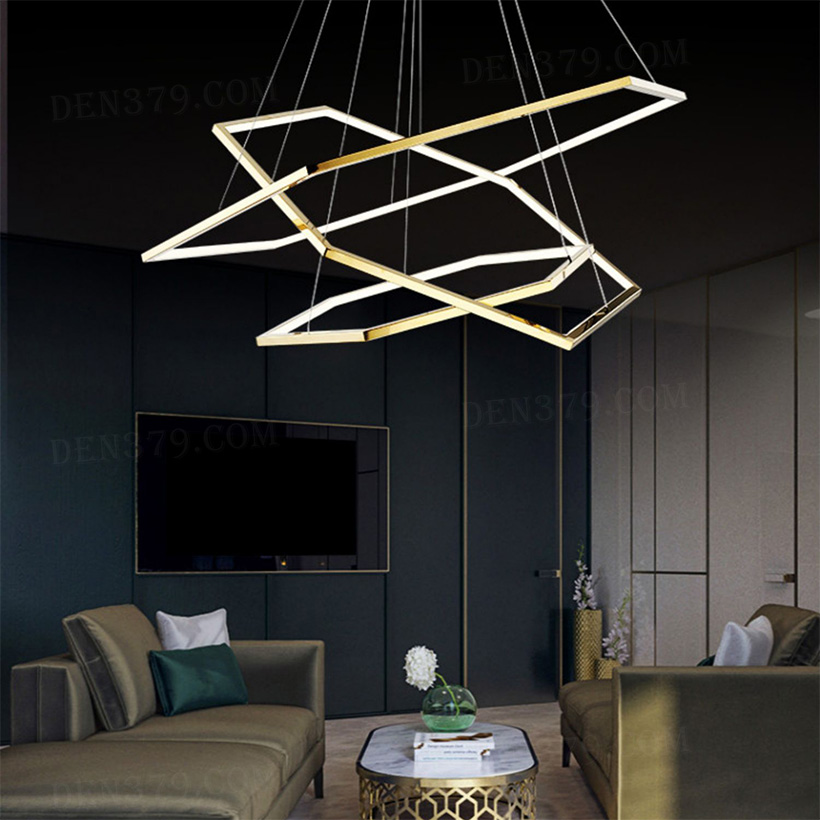 Đèn thả LED thân vàng bóng cao cấp 83884