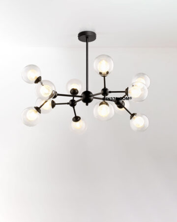 Đèn chùm thủy tinh 12 bóng D8171