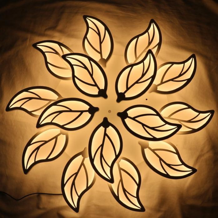 Đèn mâm LED ốp trần Chiếc Lá