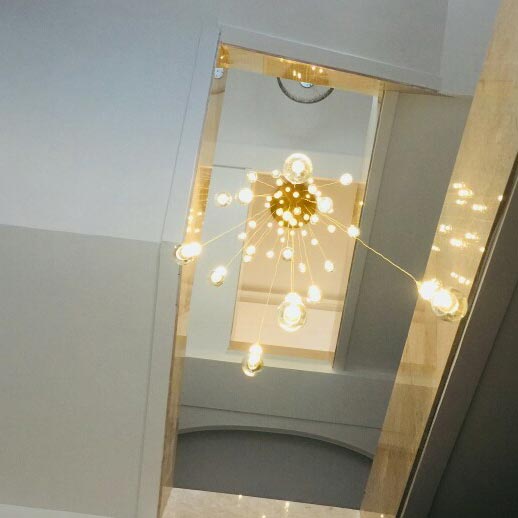 đèn thả thông tầng thủy tinh hình giọt nước