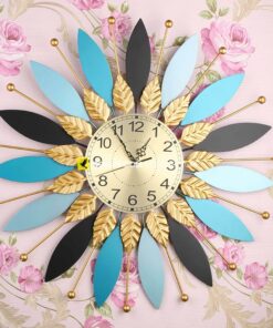 Đồng hồ trang trí gắn tường Lá cách điệu VIRGO VO-2003