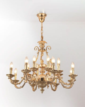 Đèn chùm đồng 16 tay cao cấp 1180