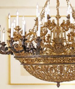 Đèn chùm đồng nến cao cấp