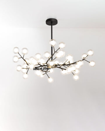 Đèn chùm thủy tinh 45 bóng D12521