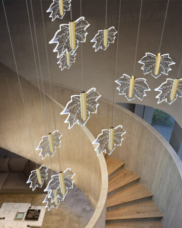 Đèn thả trang trí thông tầng 24 bóng 86593