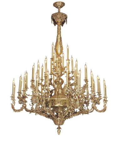 Đèn chùm đồng nến cao cấp