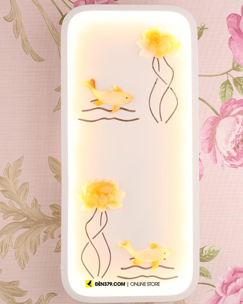 VIRGO V6503 | Đèn LED tranh trang trí gắn tường Song ngư hội hoa
