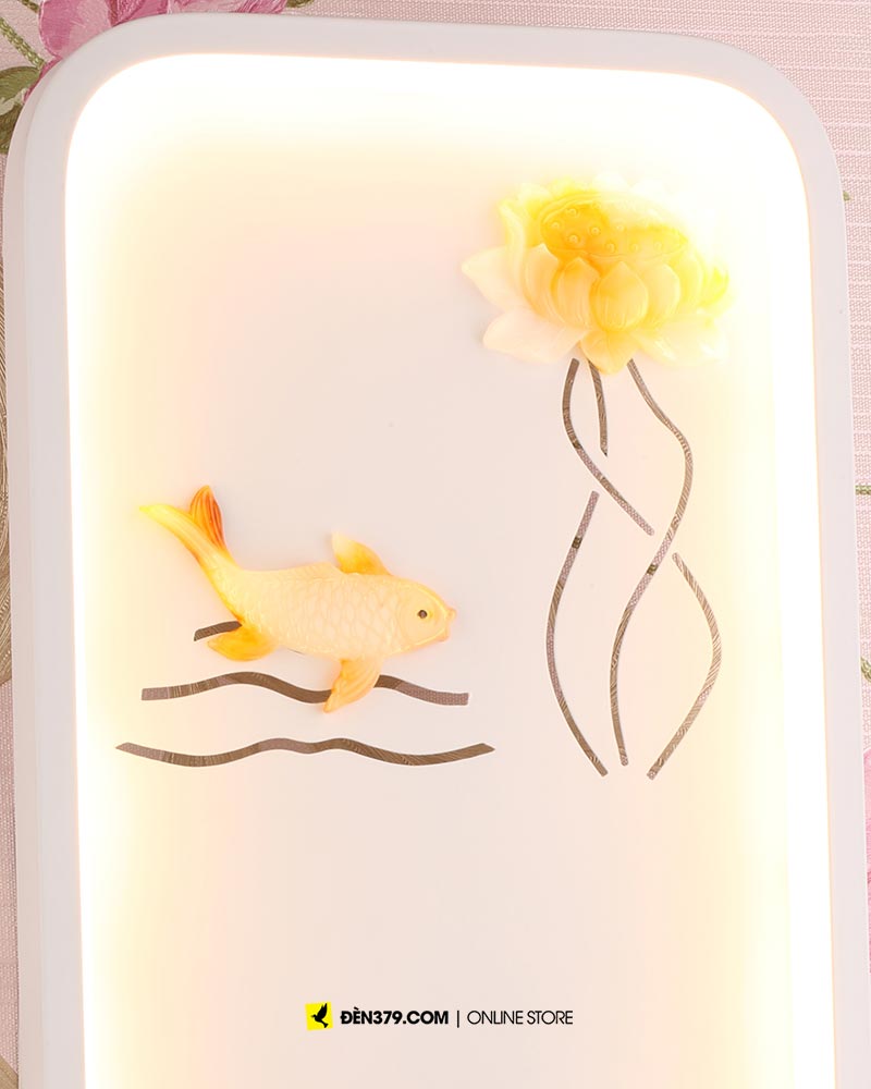 VIRGO V6503 | Đèn LED tranh trang trí gắn tường Song ngư hội hoa