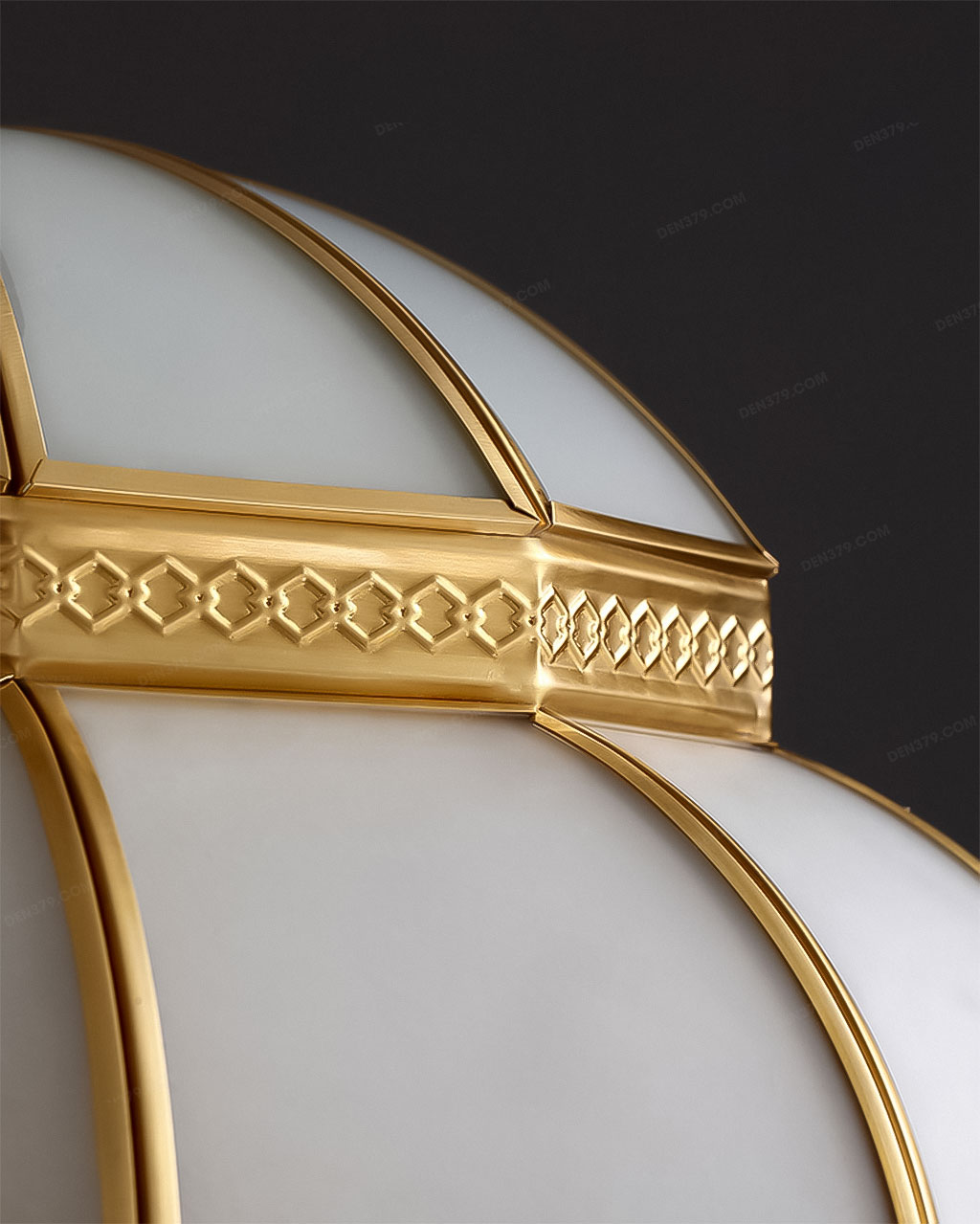 Đèn thả trang trí đồng & thủy tinh cổ điển TD04