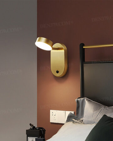 Đèn tường đọc sách phòng khách, phòng ngủ thân đồng cao cấp 65475