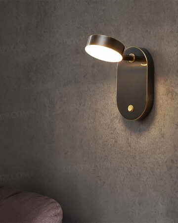 Đèn tường đọc sách phòng khách, phòng ngủ thân đồng cao cấp 65460