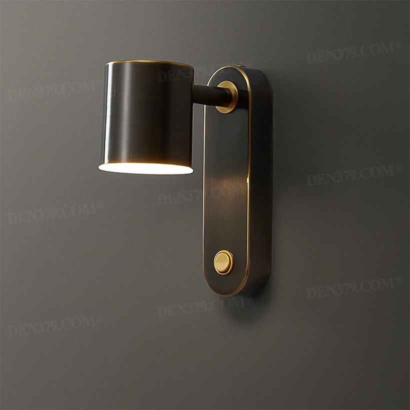 Đèn tường đọc sách phòng khách, phòng ngủ thân đồng cao cấp 65460