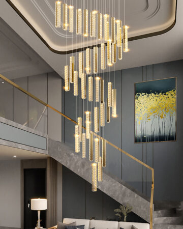 Đèn thả trang trí pha lê thông tầng cao cấp 41269