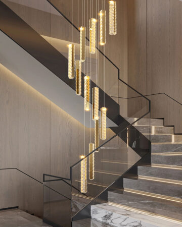 Đèn thả trang trí pha lê thông tầng cao cấp 41254