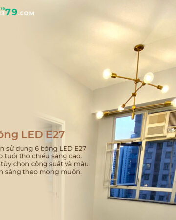 Đèn chùm đồng chao Đá Ngọc cao cấp cổ biến bóng nến