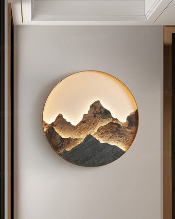 Đèn tường LED tranh sơn thủy trang trí 65488