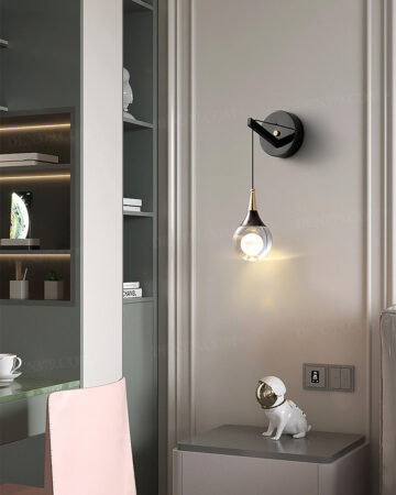 Đèn tường trang trí pha lê giọt nước 65528