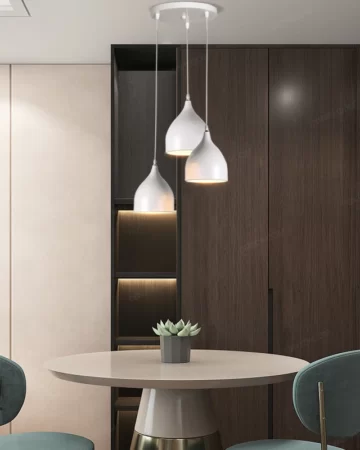 Bộ đèn thả 3 chiếc phong cách tối giản 41311