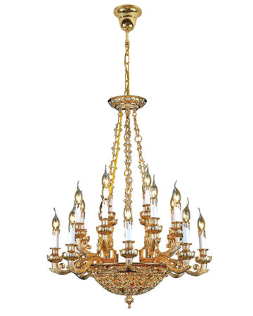 Đèn chùm đồng nến cao cấp