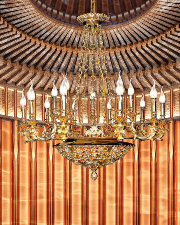 Đèn chùm đồng nến cao cấp