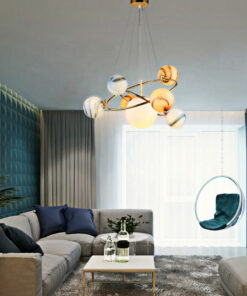 VIRGO V3420: Đèn thả trang Hành tinh 6 bóng