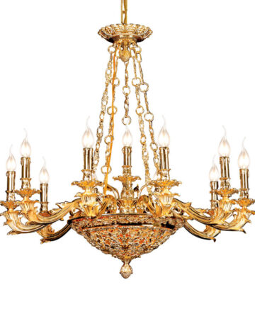 Đèn chùm đồng nến cao cấp