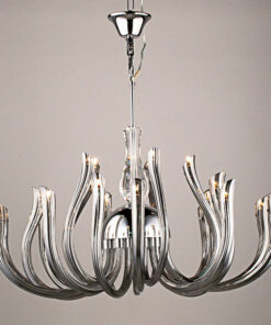 VIRGO V80081 | Đèn chùm thủy tinh khói cao cấp