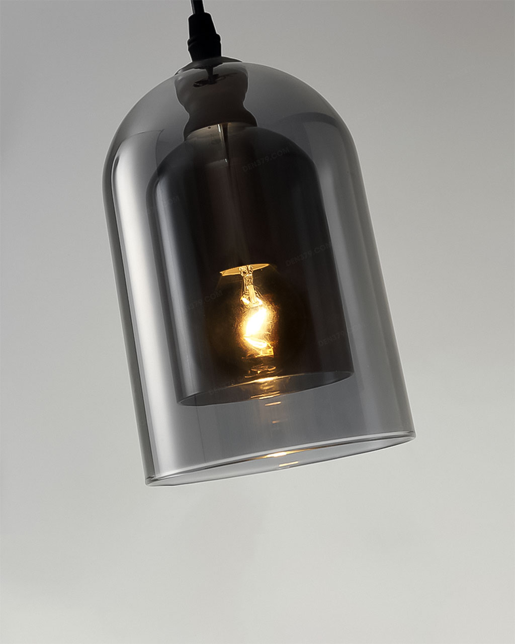 Đèn thả trang trí thủy tinh khói hiện đại T3020