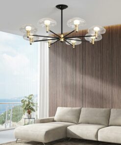 đèn chùm trang trí thủy tinh hiện đại