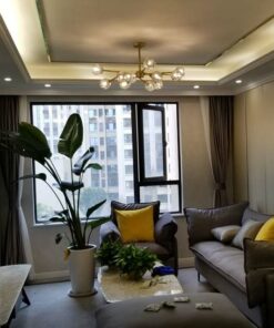 đèn chùm trang trí pha lê hiện đại