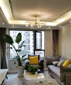 đèn chùm trang trí pha lê hiện đại