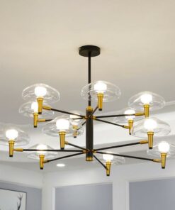 đèn chùm trang trí thủy tinh hiện đại