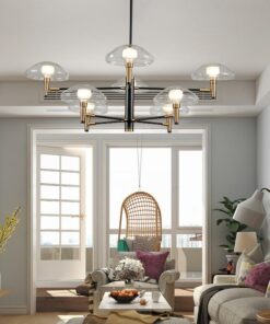 đèn chùm trang trí thủy tinh hiện đại