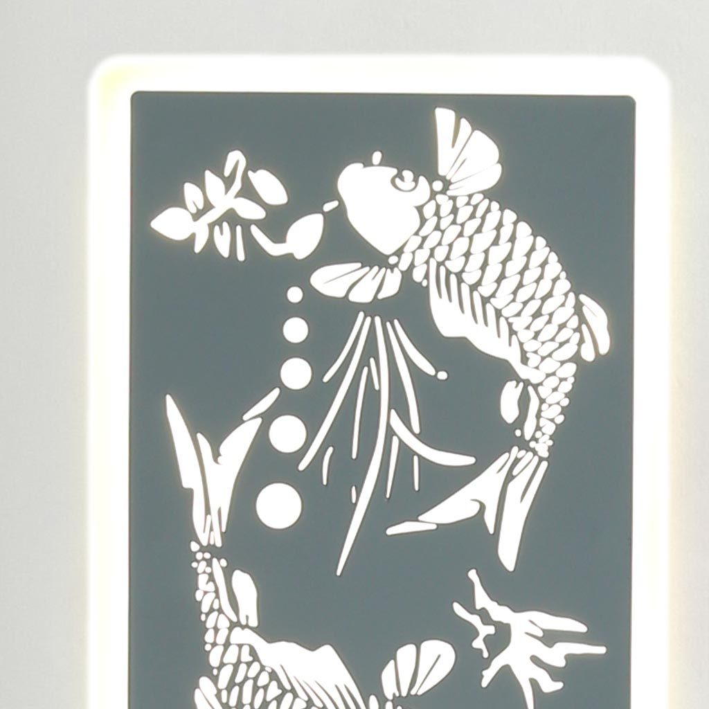 Đèn LED dán tường tranh Cá Chép