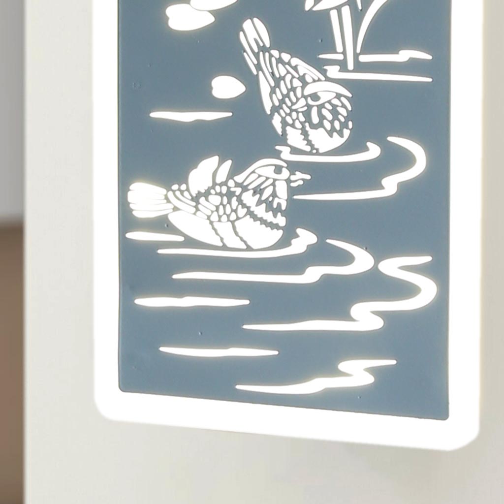 Đèn LED dán tường tranh Uyên Ương LT390