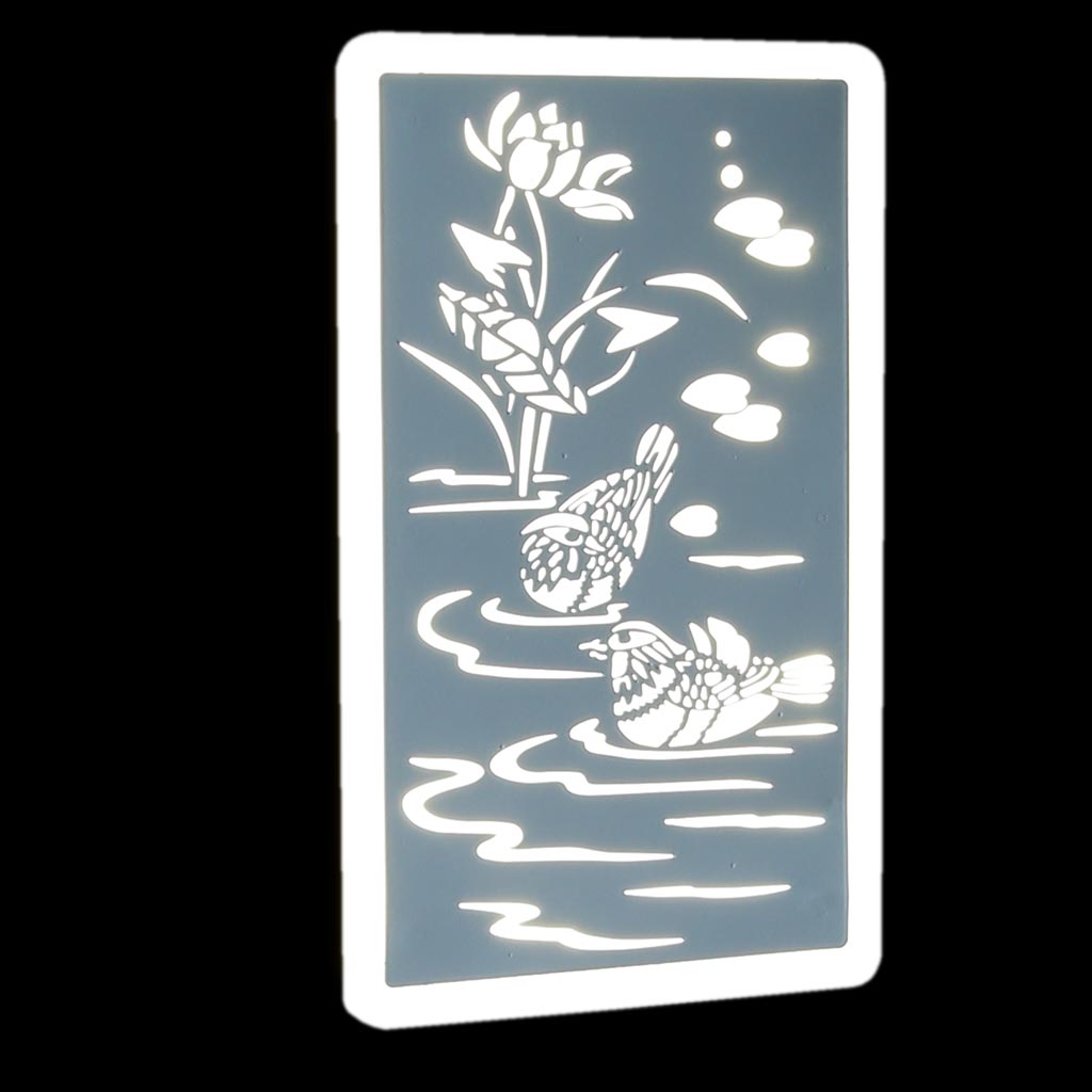 Đèn LED dán tường tranh Uyên Ương LT390